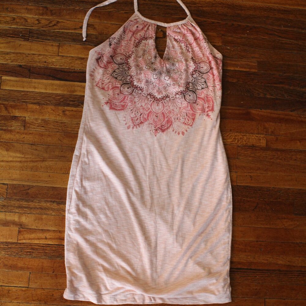 ☀️ 4/$20 Venus Summer Dress Halter Size Med Peachy Pink